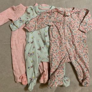 Girls sleepers 3 months